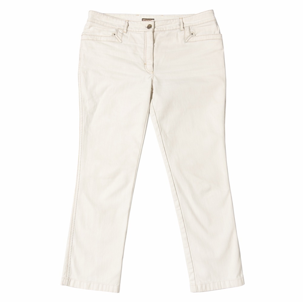 Escada Straight Leg White Denim
